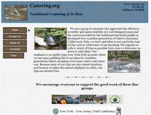 Tablet Screenshot of canoeing.org
